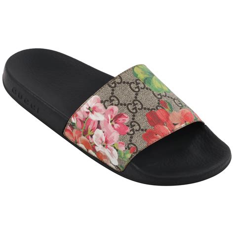 gucci slides flowers|Gucci flower slides sale.